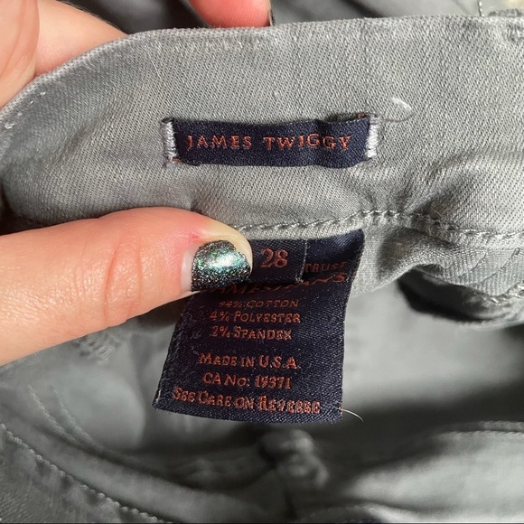James Jeans Twiggy Ultra Flex Legging Jeans Gray Stonehenge Combat Size 28 - Picture 8 of 11